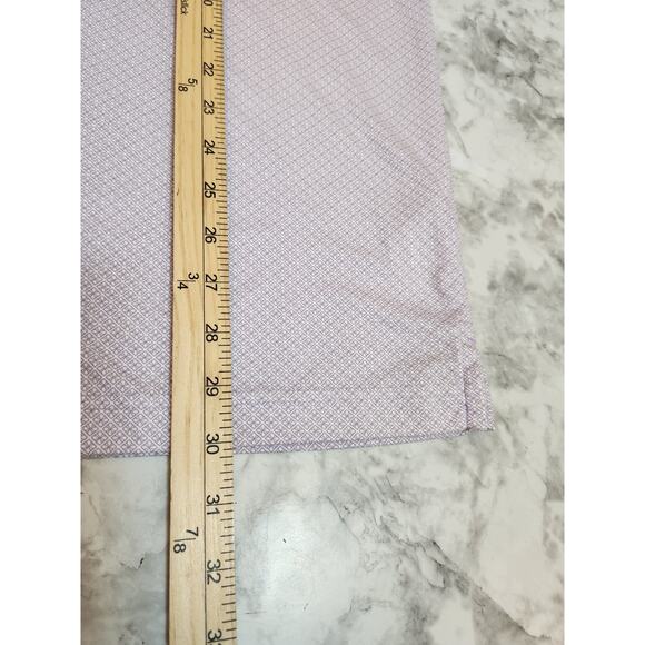 Greg Norman Men's Performance Golf Relaxed Fit Polo Shirt Purple Printed Size XL - Picture 7 of 7